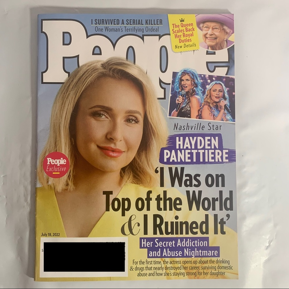People Magazine July 18 2022 Hayden Panettiere Nashville The Queen Scales Back